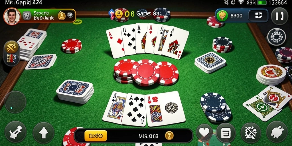 Tampilan gameplay seru di 8364 saat bermain Gaple.