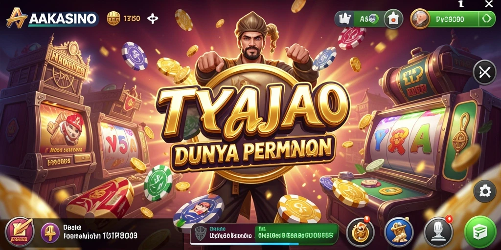 Tampilan gameplay yang menarik dalam AAKASINO dengan grafis kasino yang memukau.