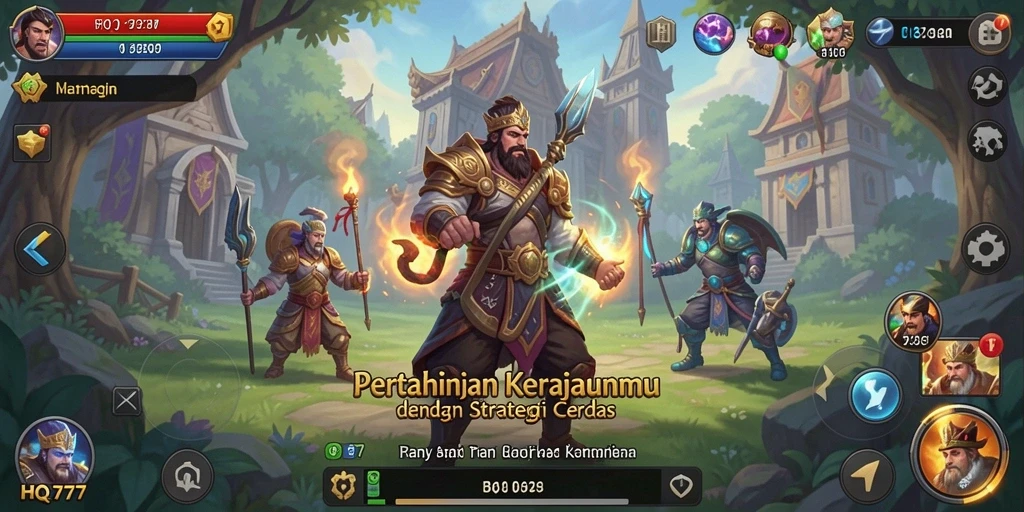 Tampilan gameplay menawan dari Tower Defense HQ777 yang penuh strategi.