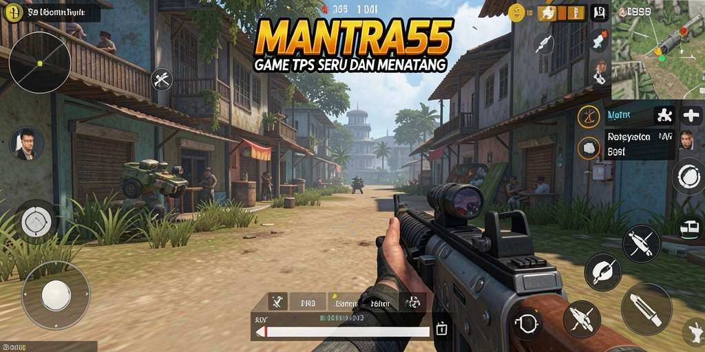 Tampilan gameplay TPS yang seru dalam MANTRA55.