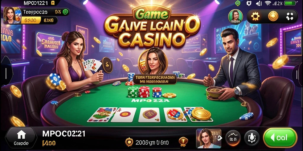 Tampilan langsung gameplay seru di MPO1221 Live Casino.