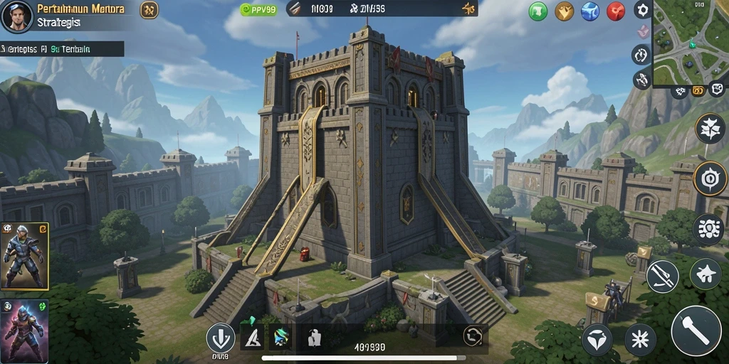 Gameplay menara pertahanan yang menegangkan dan penuh strategi.