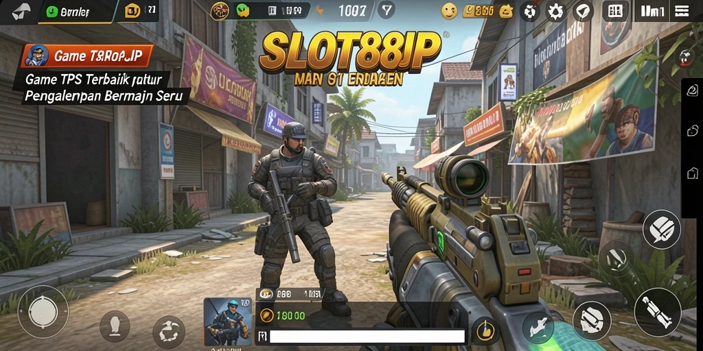 Tangkapan layar menampilkan pemain dalam aksi seru di game TPS.