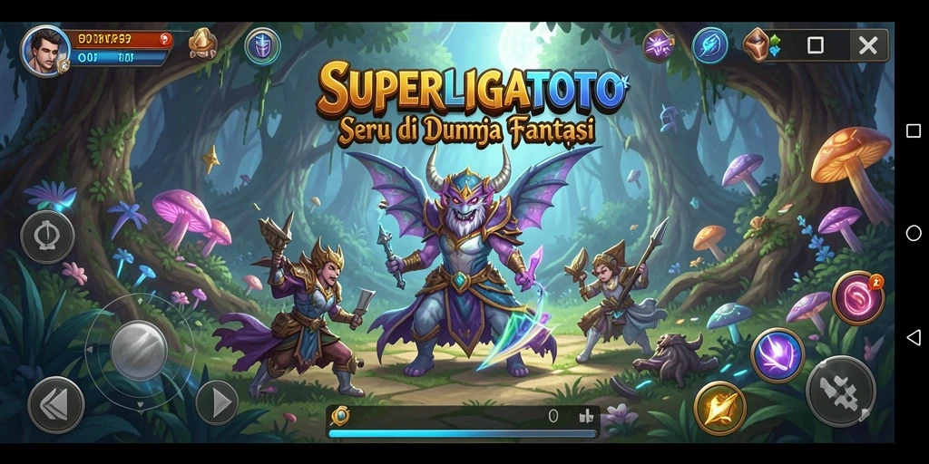 Gameplay seru dengan pertarungan epik dalam SUPERLIGATOTO.