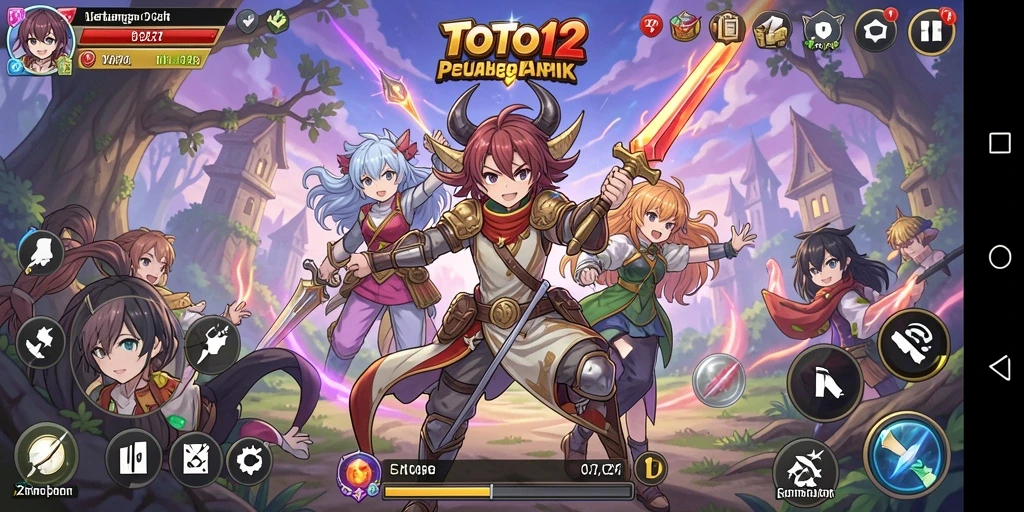Screenshot TOTO12 menunjukkan aksi mendebarkan dalam dunia Anime.
